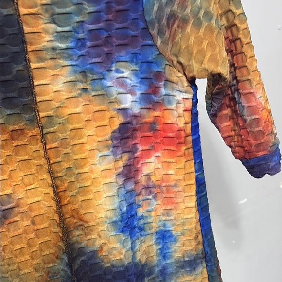 Multicolor Textured Dress - Picture 2 of 3